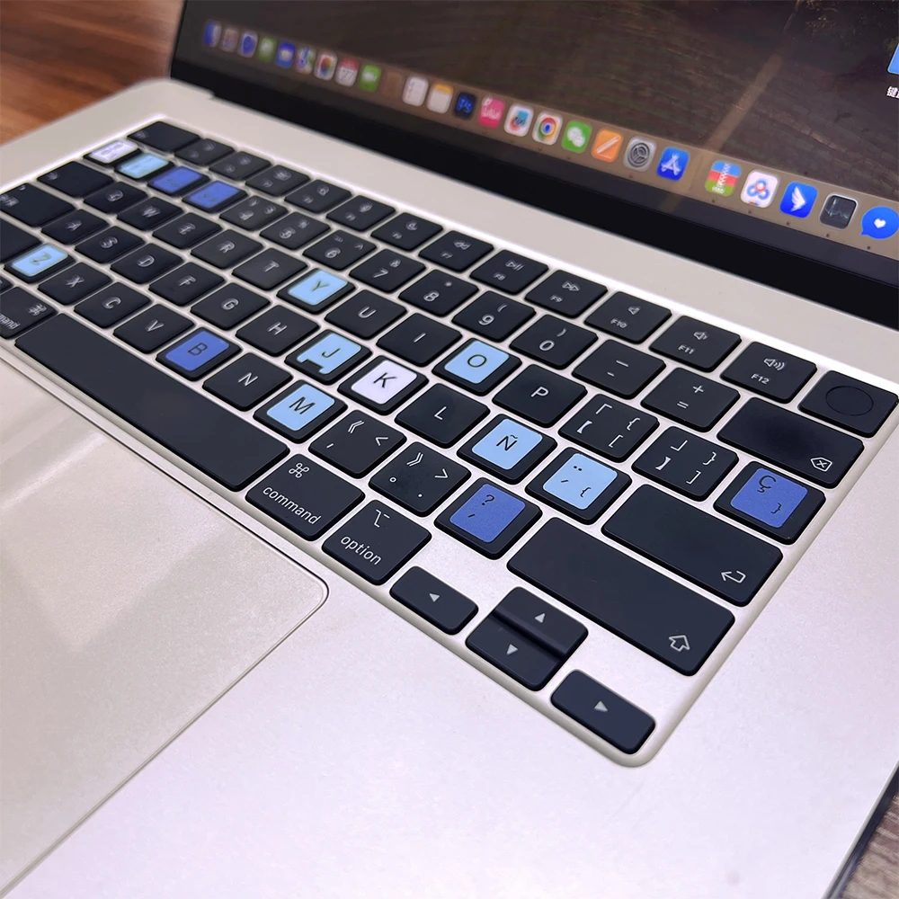Colorful Universal Keyboard Stickers Computer Keyboard Replacement Decals Letter Stickers Non-falling Leave No Trace keyboard stickers