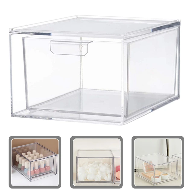 Stackable Storage Box Plastic Bins Drawers Clear Organizing Clear Plastic  Storage Bins Stacking Acrylic Organisers Pull Out - AliExpress