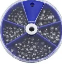 Comprehensive Lead Fishing Sinker Set with Storage Box - 205 Pieces for Versatile Casting and Deep Water Fishing (1 set 205 sinkers)