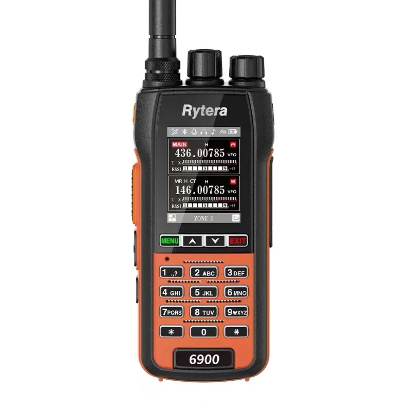 2024 New Rytera 6900 handheld walkie-talkie Chinese menu 10W handheld Bluetooth frequency writing fast frequency test GPS HAM 3