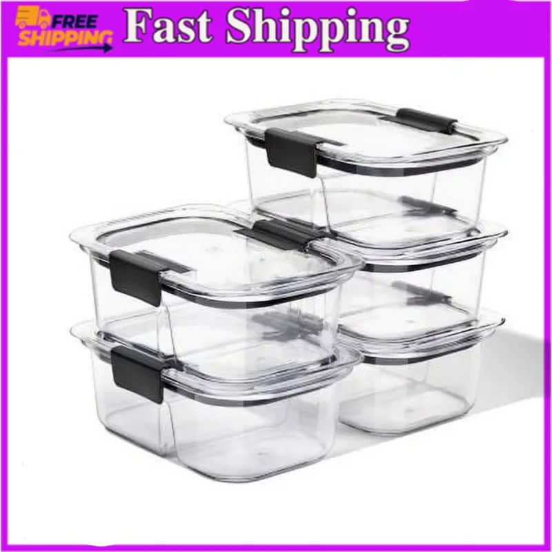 

10 Piece 2 Compartment Meal Prep Food Storage Containers, 2.85 Cup