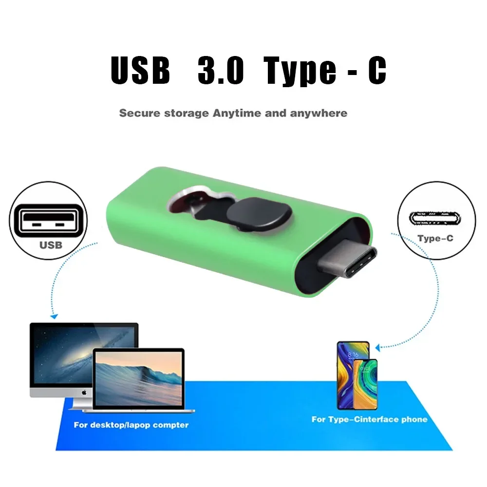 USB 3.0 Type-C Flash Drive OTG Pen Drive 32GB 256GB 128GB 64GB 2 in 1 High Speed