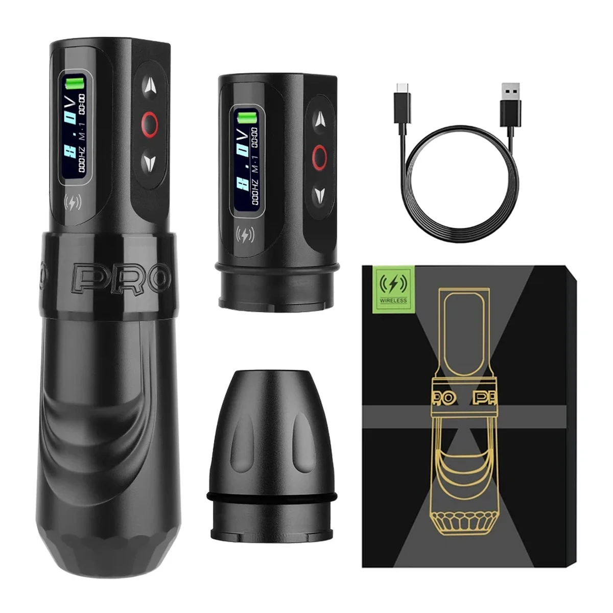 MAX Pro Professional Tattoo Machine 4.0 Stroke Brushless Motor 2 LED Display High-Capacity Battery Permanent Makeup tattoo supplies tattoo kit tattoo motor