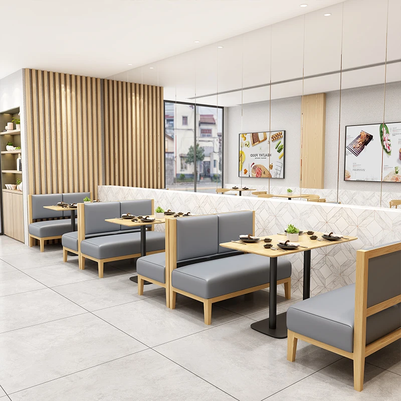 Fast Food Table Chair Set Furniture Restaurant Furniture Booths Cafe Table Chair Set