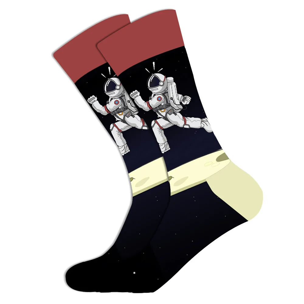 Streetwear Oversized Cartoon & Fruit Design Cotton Socks
