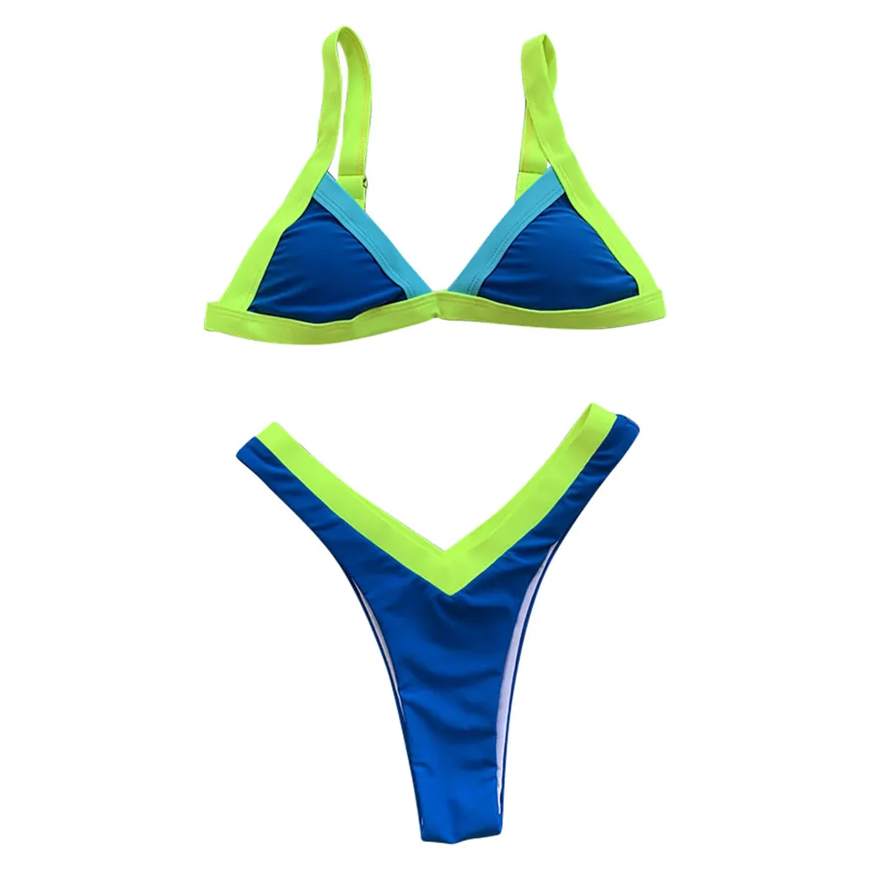 Women's Summer Patchwork Bikini Swimwear Set