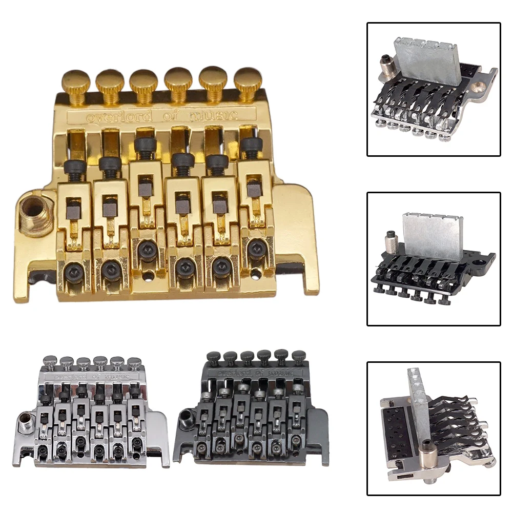 

Electric Guitar Double Locking System Tremolo Bridge Set Zinc Alloy Tremolo Bridge Electric Guitars Accessories