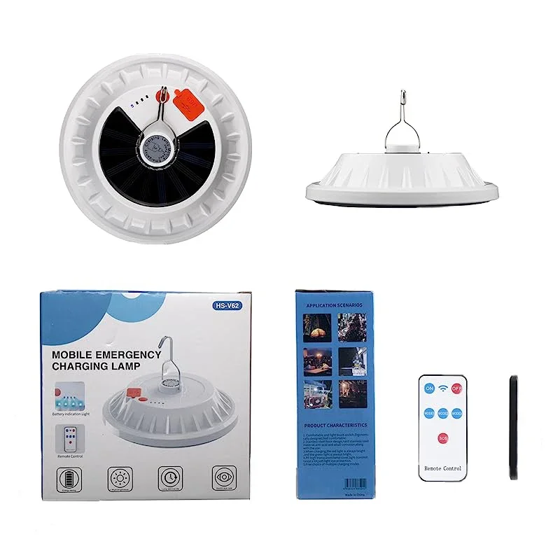 فانوس تخييم LED شمسي فاخر 1200 لومينز