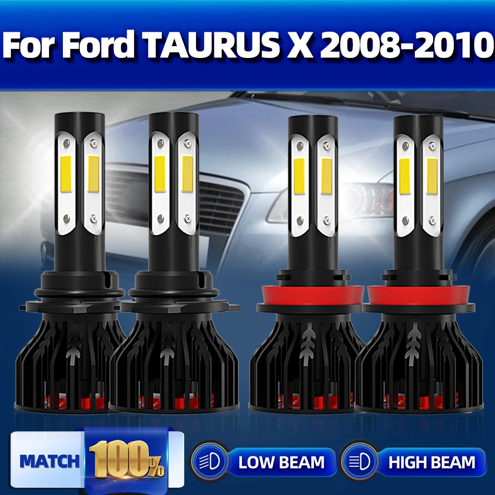 

240W LED Headlight Bulbs 40000LM 9005 HB3 H11 Car Light 12V 6000K Cold White Turbo Lamps For Ford TAURUS X 2008 2009 2010