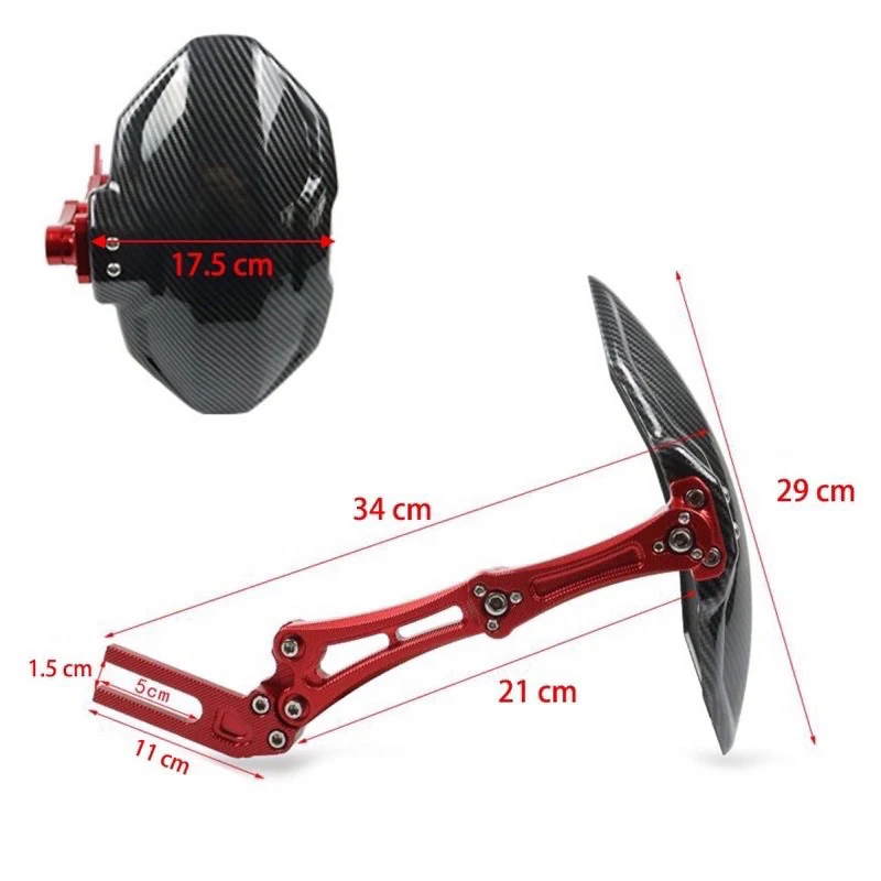 Motorcycle Fenders Carbon Fiber Textured Fenders Electric Vehicle Fenders Universal Carbon Fiber
