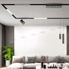 Modern Magnetic Track Lights Embedded LED Spotlight Downlight Living Room Without Main Light Lighting Grille Lamp Series AC220V 3