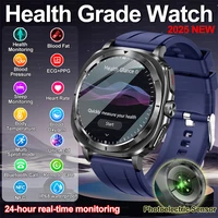 2025 New Nursing Health Blood Fat Uric Acid Smart Watch Men ECG+PPG Body Analysis Blood Pressure Bluetooth Smartwatch For HUAWEI 1