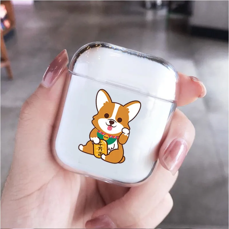 Adorable Cartoon Dog Earphone Case - Shockproof Soft Cover & Protective Accessory Shell