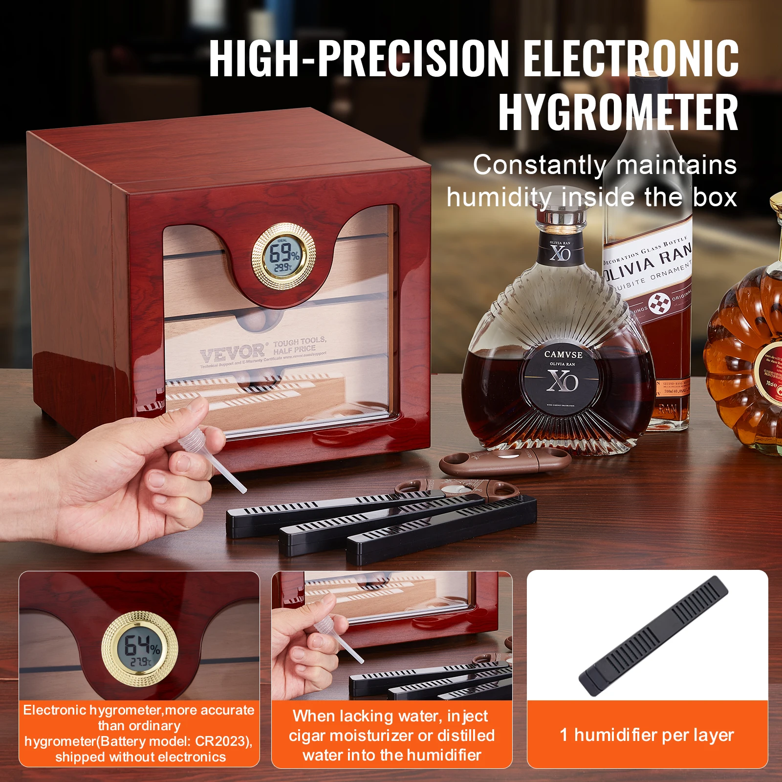 Handmade Spanish Cedar Cigar Humidor Cabinet