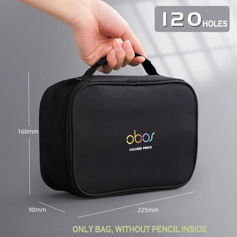 Colored Pencil Case- 200 Slots Empty Pencil Holder Pen Bag Large