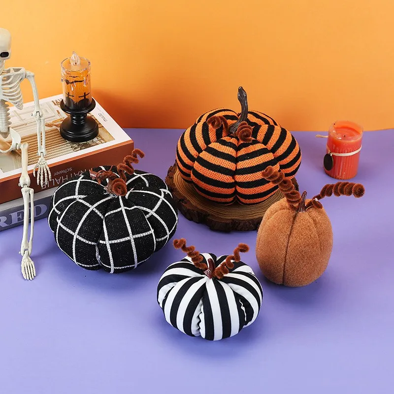 

Halloween Striped Pumpkin Decorations Home Decor Ornaments Pumpkin Ornaments Decorate Halloween Party