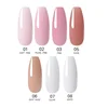 Poly Nail Gel Set to Extension 3D Acrylic Crystal Fingertips with LED/UV Lamp Tools /White/Clear/Nude Chooses All for Manicure 4