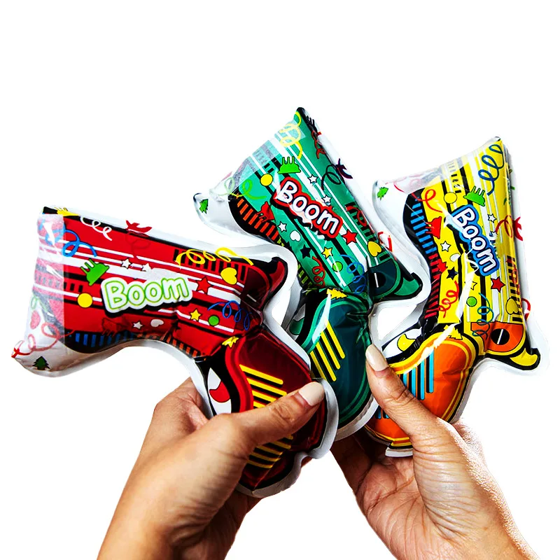 100PCS New Year's Gift Fireworks Birthday Party Automatic Inflatable Cannon Handheld Small Cannon Nozzle inflatable fireworks cannon