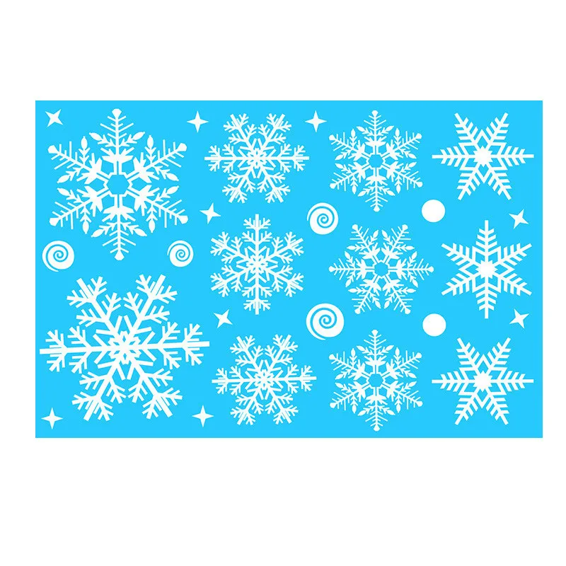 thumbnail image 1 of Pegatinas estáticas de PVC para Navidad, removibles, para ventana, con forma de alce de Papá Noel, para embellecer la pared, para fiestas de Año Nuevo, con pasta de vidrio, 1 of 5
