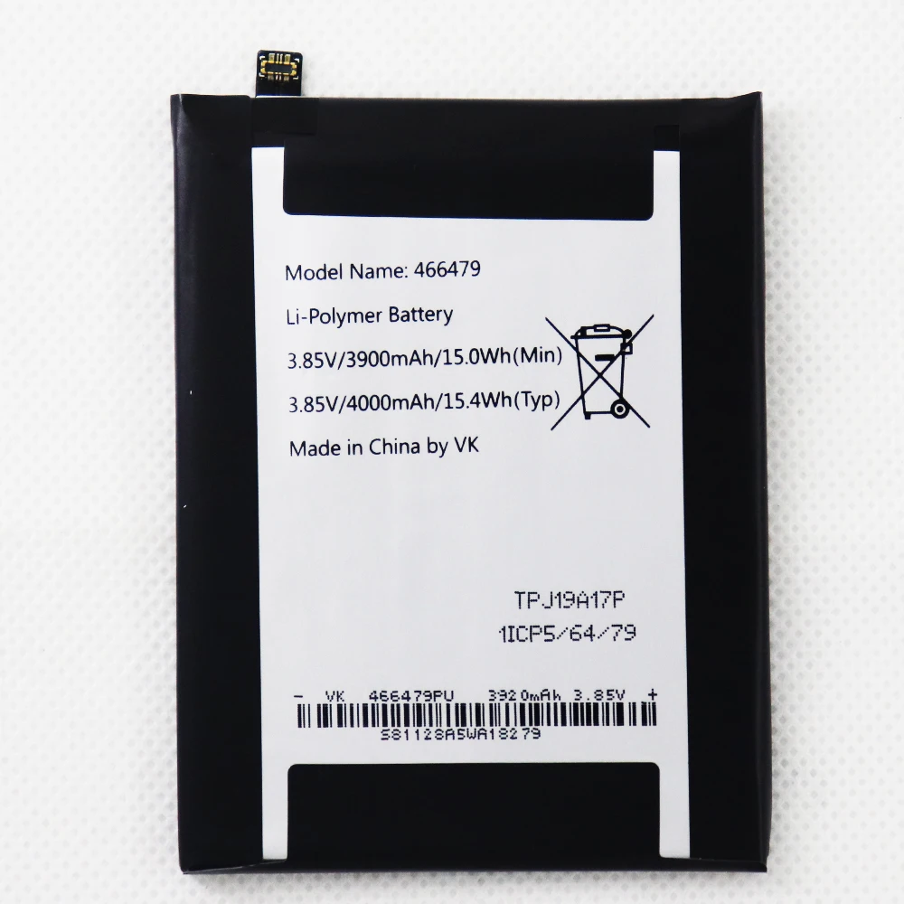 Batteria Originale 4000Mah Wiko 466479 Per Wiko Visualizza 3 Lite W-V800 Bcs097