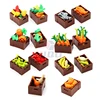 Mini Food Kitchen Accessories Toys Building Blocks Parts Hamburger Pizza Fries Cake Dessert Chocolate Cookies MOC Assemble Brick 5