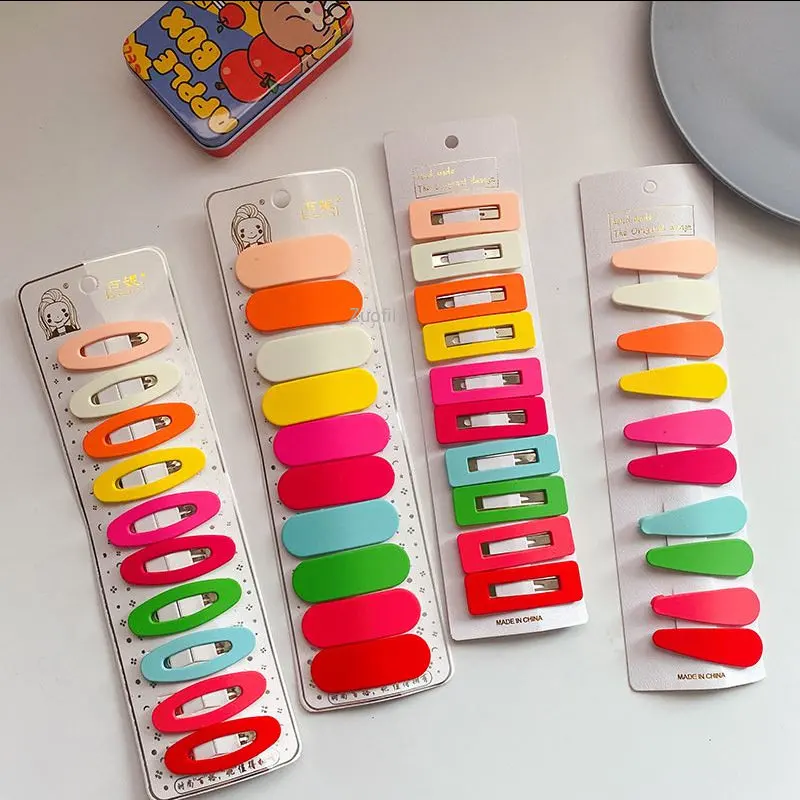5cm Snap Hair Clips BB Hairpin Metal Barrettes for Baby Children Women Girls Styling 10Pcs/Set hair clips,hair accessories