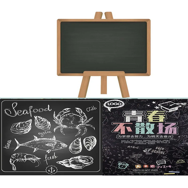 재사용 가능한 블랙 보드 그린 보드 스티커, 롤업 드로잉 보드, 학교 사무실 회의, 교육 보드 문구