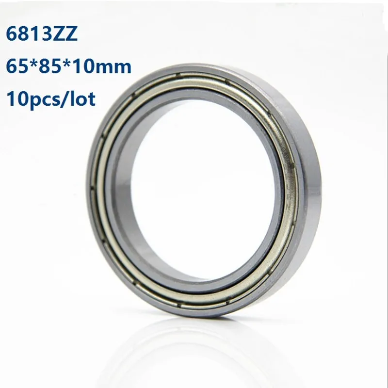 10pcs-lot-6813zz-6813-zz-6813z-65×85×10mm-double-metal-cover-thin-deep-groove-ball-bearing-65-85-10-mm