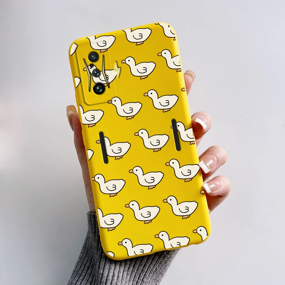 Silicone Soft Cartoon Frog Phone Case for Redmi K50 Gaming Edition