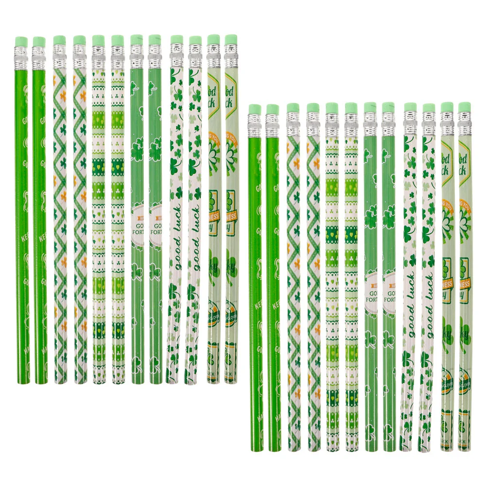 

24 Pcs Four Leaf Pencil Pencils for Kids Party Favor Students Stationery
