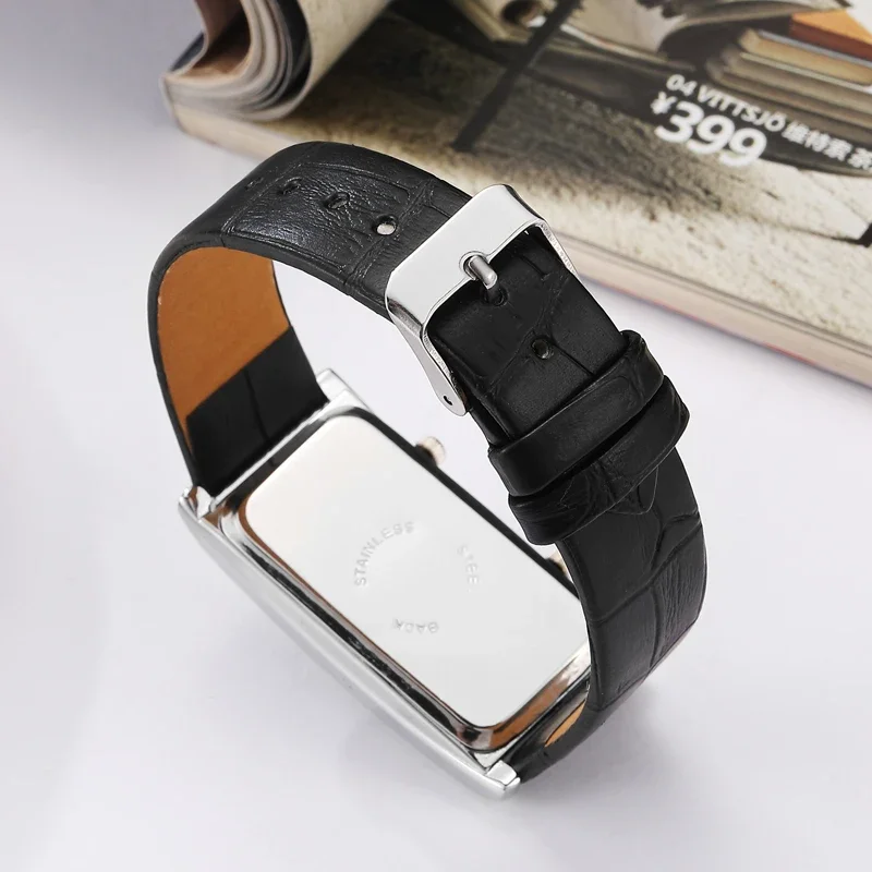 Ladies Minimalist Watch 2 Double Dial Time Zone Womens Fashion Elegant Wristwatch Quartz Clock Leather Strap Relogio Feminino 4