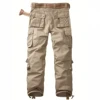 Men Combat Pants With Knee Pads Tactical Cargo Sport Trousers Camouflage Multicam Trekking Hunting Clothes（Not belt） 2