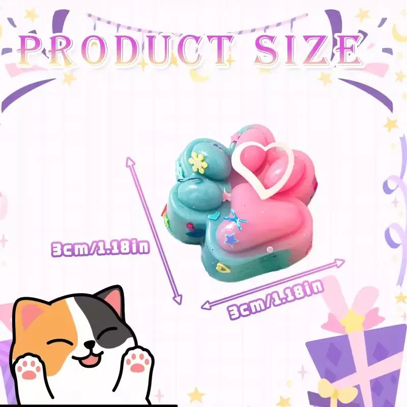 Cute Cat Claws Pinch Mini Fidget Toys 10/30/50pcs Kids Birthday Party Favors Goodie Bag Pinata Fillers Christmas Easter Gifts