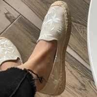 Womens Espadrilles Hemp Flats with Platform for Casual Wear ladies shoes - Image 4