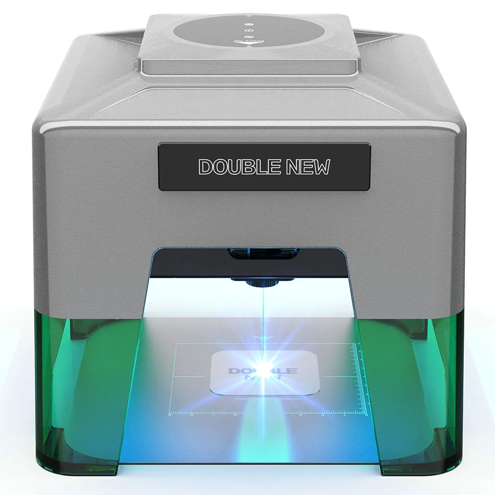DoubleNew Variable Focus Laser Carving Machine For Glass 5W Mini Cutter