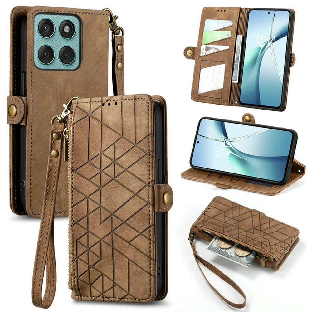 Edge60 Stylus Leather Zipper Wallet Case