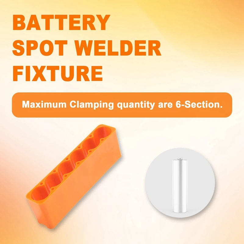 A59Z-18650 Battery Fixture Single Row Double Sided Spot Welding Fixed Fixture For Lithium Battery Pack Soldering 6-Section