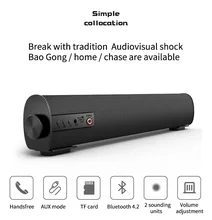 

New S09 Sound Blaster Card Remote Control Bluetooth Speaker High Power Knob Sound Sound Blaster Speaker