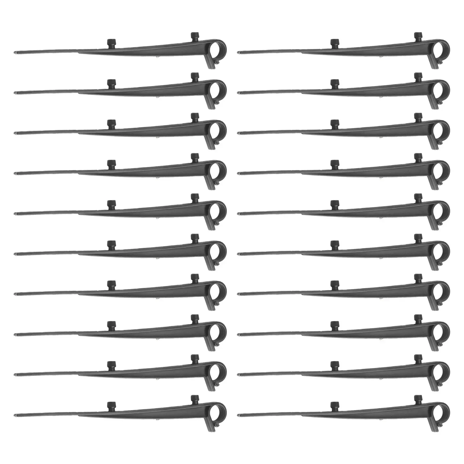 Universal Gutter Clip Kit 20pcs 150mm Length for The Gutter Brush Garden Tool Parts Plastic