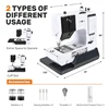 Mini Sewing Machine Portable Replaceable Presser Foot 38 Stitches Overlock Knitting Start Button Electric With Pedal Table 2