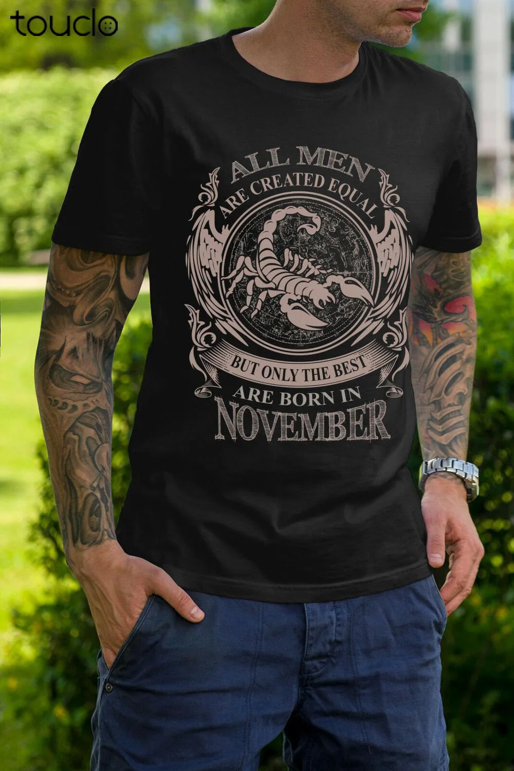 

Fashion All Men Are Created Equal But Only The Best Are Born In November Size S-5Xl Tees Fashion Tshirt Summer Women Shirts