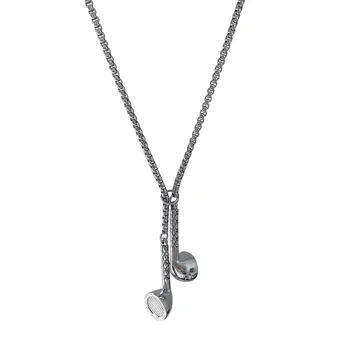 2025 Fashion Hip Hop Earphone Pendant Necklace for Women Man Unisex Metal Alloy Headphone Chokers Necklaces High Street Jewelry 1