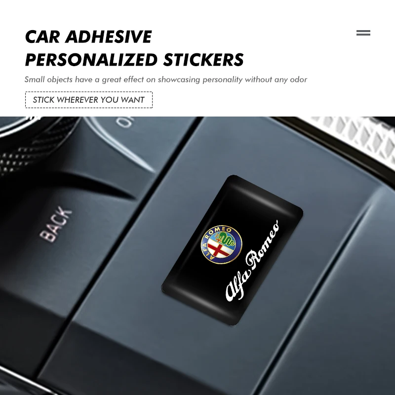 Epoxy Badge Interior Stickers - Central Control Box Emblem Decoration