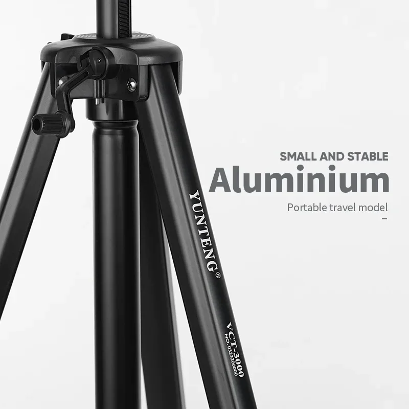 Yunteng-デジタルビデオカメラ用のプロフェッショナル三脚、手動油圧鍋