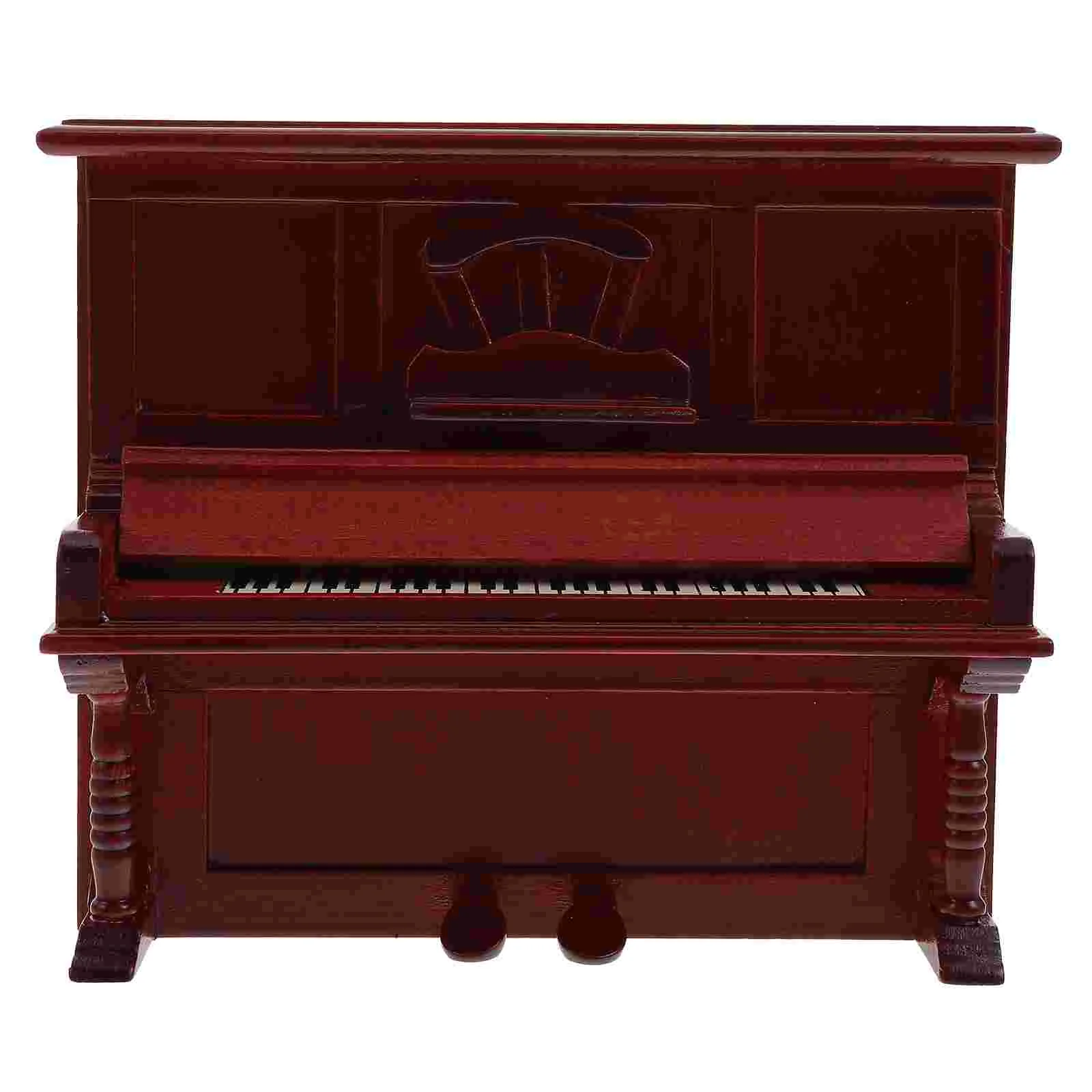 

Украшения для моделей пианино, аксессуары для украшения дома, инструмент, мини-украшения для ландшафта, маленькие деревянные аксессуары