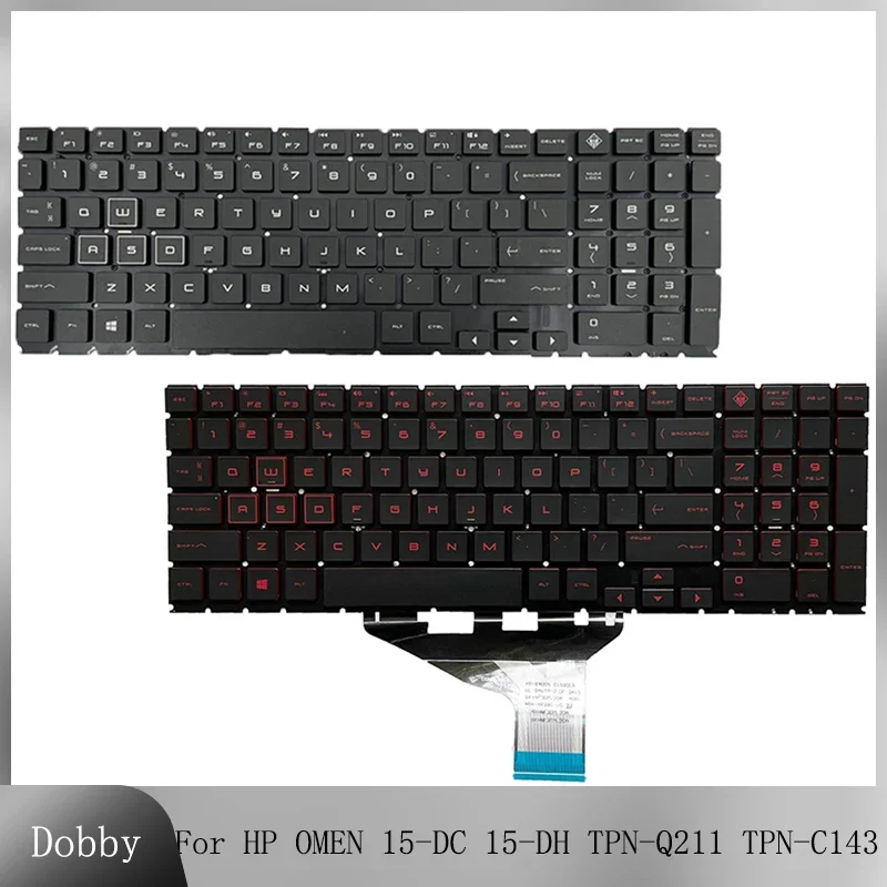 

Original New Laptop US Latin French Keyboard for HP OMEN 15-DC 15-DH TPN-Q211 TPN-C143 Notebook Replacement Keyboard Backlight