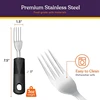 Adaptive Utensil Non-Weighted, Non-Slip Handles For Hand Tremors, Arthritis, Parkinson's Or Elderly Use 5Pack 6