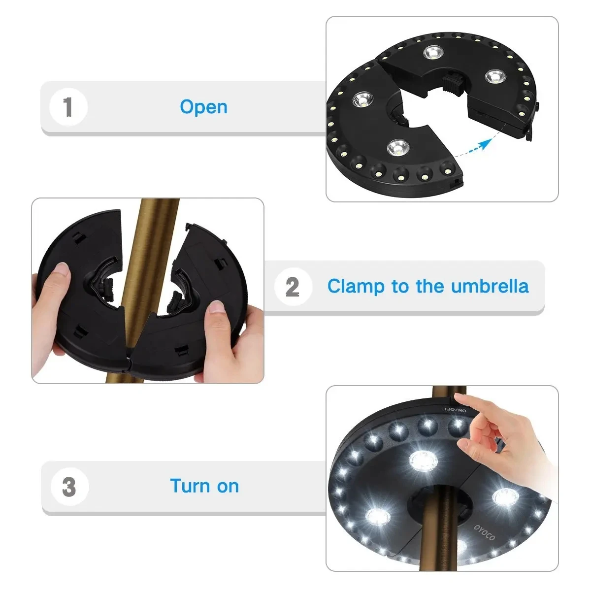 28-LED Patio Umbrella Light 5