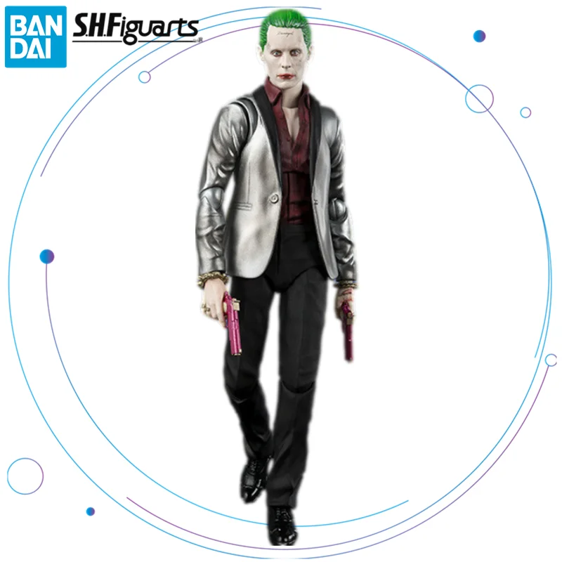 

Original BANDAI SHFiguarts DC Suicide Squad Joker Anime Figure Toys Genuine SHF Action Figurine Gift