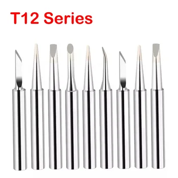 T12 시리즈 전기 납땜 인두 팁 T12-K KU B2 BC2 C4 C1 I ILS JL02 D24 KF For Hakko fx951 STC DIY 납땜 스테이션 키트